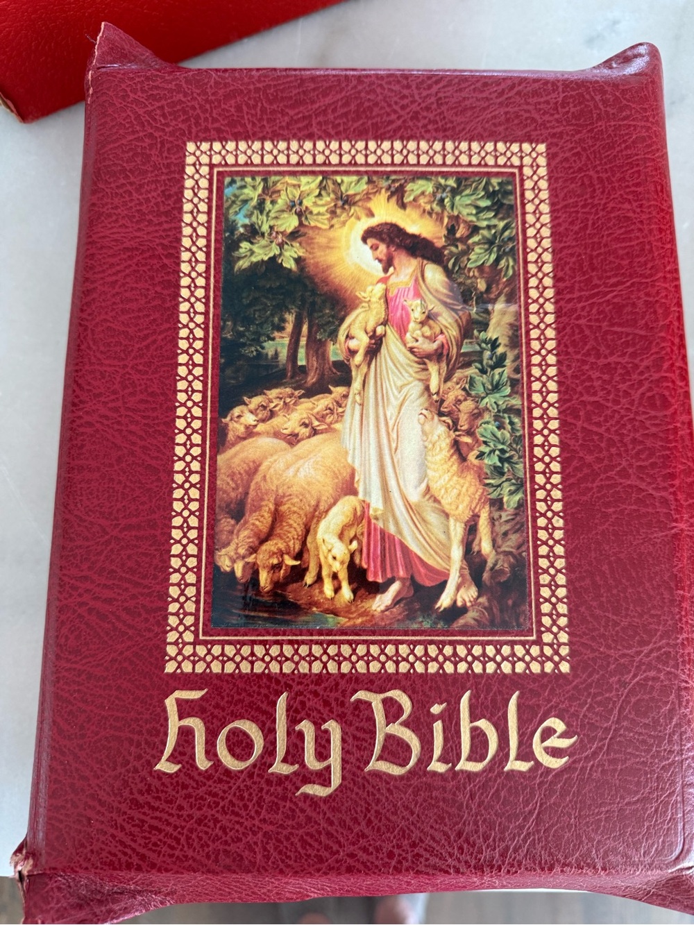 Holy Bible Good Leader Edition Hard Cover Red 1956